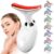 2025 New Face and Neck Massager Tool, 7 Colors LED Womens Skin Care Facial Massager for Skin Rejuvenation, Lifting, Toning, Glow Boost-White by EOSVAP