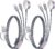 2Pack Multi Charging Cable Cord for Travel Vacation Essentials,Apple Watch Charger,iPhone 17 Charger,[3-in-2] USB A/Type C/Lightning Cable for iWatch,iPhone 17-11,Xbox Series… by xiwxi