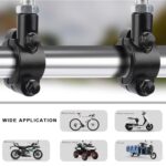 2PCS Motorcycle Mirrors Mounts, 7/8" Handlebar Mirror Mount Clamp Adaptor with 8mm Thread, Aluminum Alloy Rearview Mirror Bracket Clamp for Motorcycle Dirt Bike Scooter by FSTURIOS