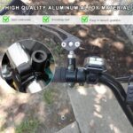 2PCS Motorcycle Mirrors Mounts, 7/8" Handlebar Mirror Mount Clamp Adaptor with 8mm Thread, Aluminum Alloy Rearview Mirror Bracket Clamp for Motorcycle Dirt Bike Scooter by FSTURIOS