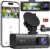 3 Channel 5G WiFi Dash Cam, 4K+1080P+1080P Dash Cam Front and Rear Inside with 64GB Card, 3.16” IPS Screen, G-Sensor, Loop Recording, Parking Monitor, 170° Wide Angle, IR Night… by Huntermax
