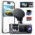 3 Channel WiFi Dash Cam Front and Rear Inside with 64GB SD Card, 2.5K+1080P+1080P Car Dash Camera for Cars Front and Rear, Dashcam with G-Sensor, Loop Recording, 24H Parking… by galphi
