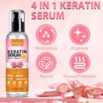 3-In-1 Styling Cream for Flyaways and Frizz - Keratin Protein Hair Serum With Moisturizing Oil - Add Shine, Anti-Frizz, Slick Back Hair Cream by WOZUTUNT