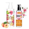 3-In-1 Styling Cream for Flyaways and Frizz – Keratin Protein Hair Serum With Moisturizing Oil – Add Shine, Anti-Frizz, Slick Back Hair Cream by WOZUTUNT