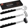 3 Pack Different Back Scratcher Metal Portable Telescoping with Rubber Handles, Extendable Back Massager Tool with Beautiful Box, Stocking Stuffers for Men Women Christmas… by Yeipis
