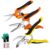 3 Pack Garden Pruning Shears Stainless Steel Blades Handheld Pruners Set with Gardening Gloves by Wevove