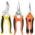 3 Pack Garden Pruning Shears, Stainless Steel Shears, Gardening Shears, Scissors, Garden Clippers, Pruning Snips, Pruning Shears for Gardening Tools by EWPJDK