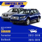 3 wipers Replacement for 2012-2018 Subaru Forester/2015-2019 Subaru Outback, Windshield Wiper Blades Original Equipment Replacement - 26"/17"/14" (Set of 3) U/J HOOK by Rooppa