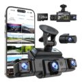 360 View 4 Channel Dash Cam Front and Rear Left Right Inside Camera for Cars, GPS and 5G Band WiFi, Night Vision, 160 Wide Angle, WDR, 24H Parking Mode, Supercapacitor, Included… by ZMOPO