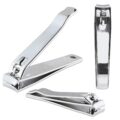 3pc Curved Edge Large Ultra Sharp Stainless Steel Sturdy Fingernail and Toenail Clipper Cutters Nail Care Tools Nail File for Trimming Grooming Easy to Use by Beauticom