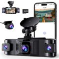 4 Channel 2.5K Dash Cam Front Rear Left Right, 170° Wide Angle Car Dash Camera with 5GHz WiFi & App Control, G-Sensor, Super Night Vision, 24H Parking Monitor, Loop Recording,… by Tehclife
