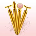 4-in-1 Face Massager Roller 24k Golden Face Roller, Arm Eye Nose Massage for Face Facial Massager Skin Care Tools by DANGSHAN