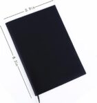 4 Piece Black Notebook with White Feather Pen, L Character Necklace, Anime Costume Accessories for Teens by