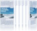 40Pcs Disposable Crevice Cleaning Brushes for Small Spaces, Detail Gaps Scrub Cleaner Brush Set for Toilet Bowl Corner, Household Cleaning Tool Supplies for Window Track, Door… by Lumkew