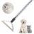 47“ Adjustable Long Handle Carpet Rake Pet Hair Remover, Reusable Large Metal Lint Remover Brush for Embedded Fur Removal from Low Pile Rugs Stairs, Carpet Brush Scraper Dog Cat… by Hold a star