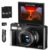 4K Digital Camera for Photography, 64MP Vlogging Camera for YouTube with 3″ 180° Flip Screen, 18X Digital Zoom Point and Shoot Camara with 32GB Micro SD Card for Beginner (Black) by VJIANGER