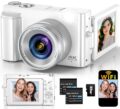 4K Digital Camera for Photography Autofocus, 64MP WiFi Vlogging Camera for YouTube with 2 Batteries, SD Card, 3″ 180°Flip Screen Selfie Compact Travel Camera for Teens with 16X… by TEFTYMON