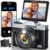 4K Digital Camera for Photography, WiFi 64MP Autofocus Vlogging Camera for YouTube, 3″ 180° Flip Screen, 16X Zoom Antishake Compact Point and Shoot Travel Cameras with 32GB SD… by DGVDO