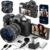 4K Digital Camera for Photography with WiFi Auto-Focus Vlogging Camera for YouTube with Flip Screen, Come with 2 Batteries, Wide & Macro Lens, MicroSD Card, Card Reader by novzzovaz