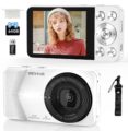 4K Digital Camera, Wevoor 64MP Point and Shoot Digital Camera with Autofocus, 18X Zoom, 20 Filters, 64GB SD Card, 2000 mAh Battery, 2.8″ Screen Compact Vlogging Camera for… by Wevoor