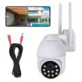 4MP Tuya Smart Outdoor Camera – 2.4/5GHz Wireless Security PTZ Cam with Floodlight, WiFi Home Camera, Auto Tracking, Siren, Night Vision, 16ft Cable – Ideal for Backyard Garden… by STONVUE