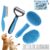 5 in 1 Dog Grooming Kit – Self-Cleaning Slicker Brush for Shedding Short Long Haired Dogs & Cats, Includes Pet Comb, Flea Comb, Bath Brush, Undercoat Rake – Complete Fur Care… by WOPQAEM