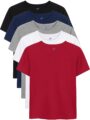 5 Pack Boys Shirts Short Sleeve Shirts for Boys Cotton T-Shirts Kids Toddler Tshirts Tees Clothes Summer Tops by YERIOK