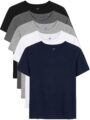 5 Pack Boys Shirts Short Sleeve Shirts for Boys Cotton T-Shirts Kids Toddler Tshirts Tees Clothes Summer Tops by YERIOK