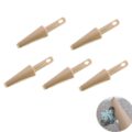 5 Pack Flat Mop Cleaning Scraper Microfiber Pads Brush Cleaner Heavy Duty Hair Removal Tool Attachment for Wet Dry Spray Mops Head Floor Buckets System by NentMent