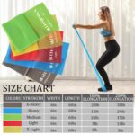 5 Pcs Professional Resistance Bands. Latex-Free, Elastic Band, Work Out Bands, Stretch Bands for Working Out Women or Men, Exercise Bands Set for Physical Therapy, Yoga, Pilates by lianjindun