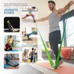 5 Pcs Professional Resistance Bands. Latex-Free, Elastic Band, Work Out Bands, Stretch Bands for Working Out Women or Men, Exercise Bands Set for Physical Therapy, Yoga, Pilates by lianjindun