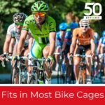 50 Strong Sports Water Bottles – Reusable 22 oz BPA-Free Plastic Bottles with Pull Top Cap – Made in USA – Top Rack Dishwasher Safe – Fits Most Bike Cages Brand by 50 Strong