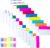 500 Pieces Tabs 2 Inch Sticky Index Tabs, Writable and Repositionable File Tabs Flags Colored Page Markers Labels for Reading Notes, Books and Classify Files, 21 Sets 10 Colors… by ELII