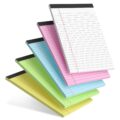 5pcs Small Note Pads 5×8 Notebook College Ruled Legal Pads Color Notepads 5 Pack Study Back Writing Pads 5 x 8 Perforated Narrow Ruled Pads of Paper for School & Office Supplies… by AILZFEI