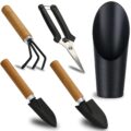 5Pcs Succulent Tools,Mini Garden Tools,Pruning Scissors as Plant Accessories, Gardending Hand Tools Kit for Seedling Soil,Caring Succulent,Houseplent,Bonsi,Gifts for Woman and Man by Songtaste
