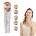 6-in-1 Age-Defying – Eye, Face & Neck Lift & Firm, 5-Color Light Therapy for Face with Microcurrent, Vibration, Heat & Cooling, Skin Care Tool for Youthful & Tightening Skin by Yuonry