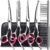 6 in1 Professional Dog Grooming Scissors Kit, Dog Shears for Grooming with Safety Round Tips, Titanium Coated Grooming Scissors for Dogs Cat Pet At Home by TINMARDA
