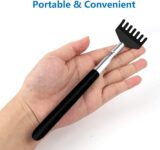 6 Pack Extendable Back Scratcher - Portable Telescoping Metal Back Scratchers/Hand Massager with Soft Rubber Handles for Thanksgiving, Birthday, Christmas Gifts by YIMICOO
