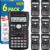 6 Pack Scientific Calculators Bulk, 2-Line Large Screen Display 240 Functions Scientific Calculators for Students, Math Algebra Fraction Calculator for High School College School by YesBes