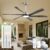 60″ Smart Outdoor Ceiling Fan with Light – Modern Gray Wood Blades, Quiet DC Motor, High CFM, Compatible with Alexa, Google Home & Smart App, Damp Rated for Covered Patio,… by ShreeFindee