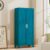 61H Metal Storage Cabinet with 2 Doors and 5 Shelves,Farmhouse Storage Cabinet with Barn Doors,Pantry Storage for Home,Office,Bathroom,Dining Room,Kitchen(Blue) by Baborokic