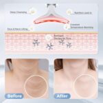 7-in-1 Deplux Face Neck Massager for Skin Care at Home, Facial Massager Glossy Black by MCSYPOAL