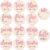 7 Pcs Baby 3D Monthly Milestone Wooden Signs Girl Baby 1-12 Months Announcement Card Sign Wood Markers Disc Block Baby Keepsake Double Sided Engraved Keepsake Photo Prop (Pink) by HIYZI