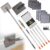 85” Baseboard Cleaner Tool with Handle and Hooks, 180° Rotating Wall Cleaner with Convex Design, Wall Mop with 6 Reusable Pads to Clean Wall, Window, Floor and Ceiling with… by ESTALUXE