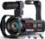 8K 64MP Video Camera Camcorder IR Night Vision Vlogging Camera 18X Zoom WiFi Digital Camera for YouTube 3.0” Touch Screen Camcorder with 64GB SD Card, 2 Batteries, Remote… by LOENTIR