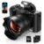 8K Digital Camera for Photography, 88MP Autofocus WiFi Vlogging Camera for YouTube Video with Front and Rear Lens, Flash, Touch Screen, Lens Hood, 64GB Card, 2 Batteries(Black) by Fulealfly