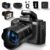 8K Digital Camera for Photography, Vlogging Camera for YouTube with Autofocus, 4 Inch Touchscreen 16X Digital Zoom Video Camera with 3000mAh Battery, Dual-Lens, Lens Hood, 32GB… by UIKICON
