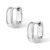 925 Sterling Silver Earrings Small Chunky Silver Earrings for Women Trendy Small Hoop Earrings Silver Hypoallergenic Earrings Small Thick Huggie Hoops Earrings for Jewelry Gifts by ALEXCRAFT