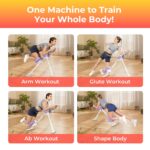 Ab Machine, Adjustable Ab Trainer Machine for Abs Workout at Home Gym, Foldable, Knee Protection, Abdominal Trainer for Stomach Workout by OWLSKY