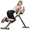 Ab Workout Equipment, Ab Machine for Home Gym Fitness, Ab Trainer Exercise Equipment for Abdominal Exercise and Strength Training (Black) by VISLIM